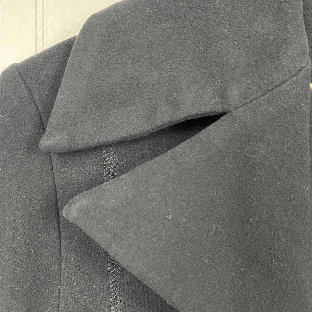 Lurdes Bergada (Made in Spain) Womens Jacket L Black Dble Button Front Pockets - Picture 3 of 14